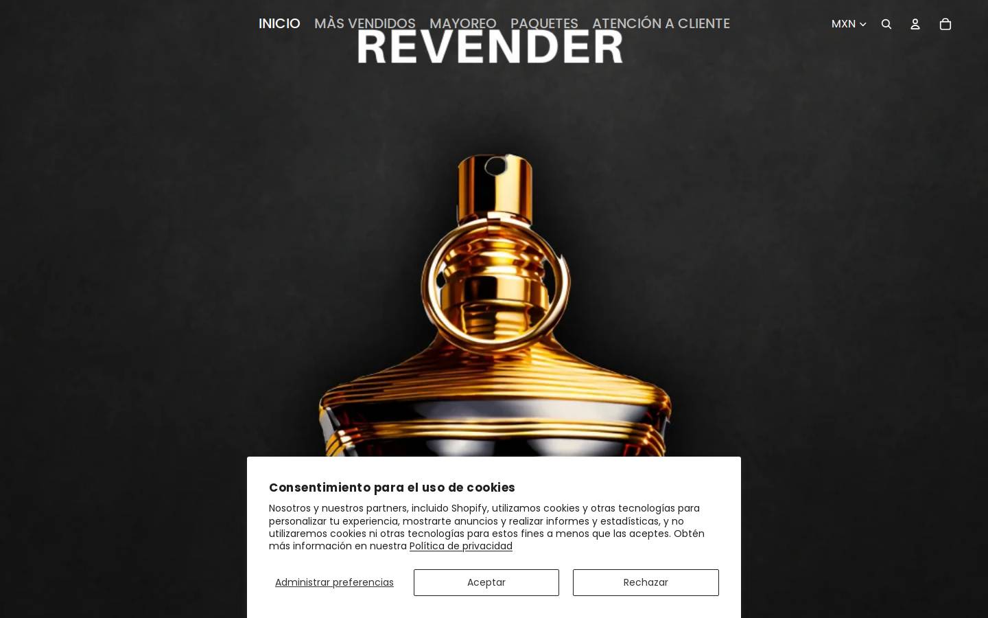 tuperfume.com.mx homepage screenshot