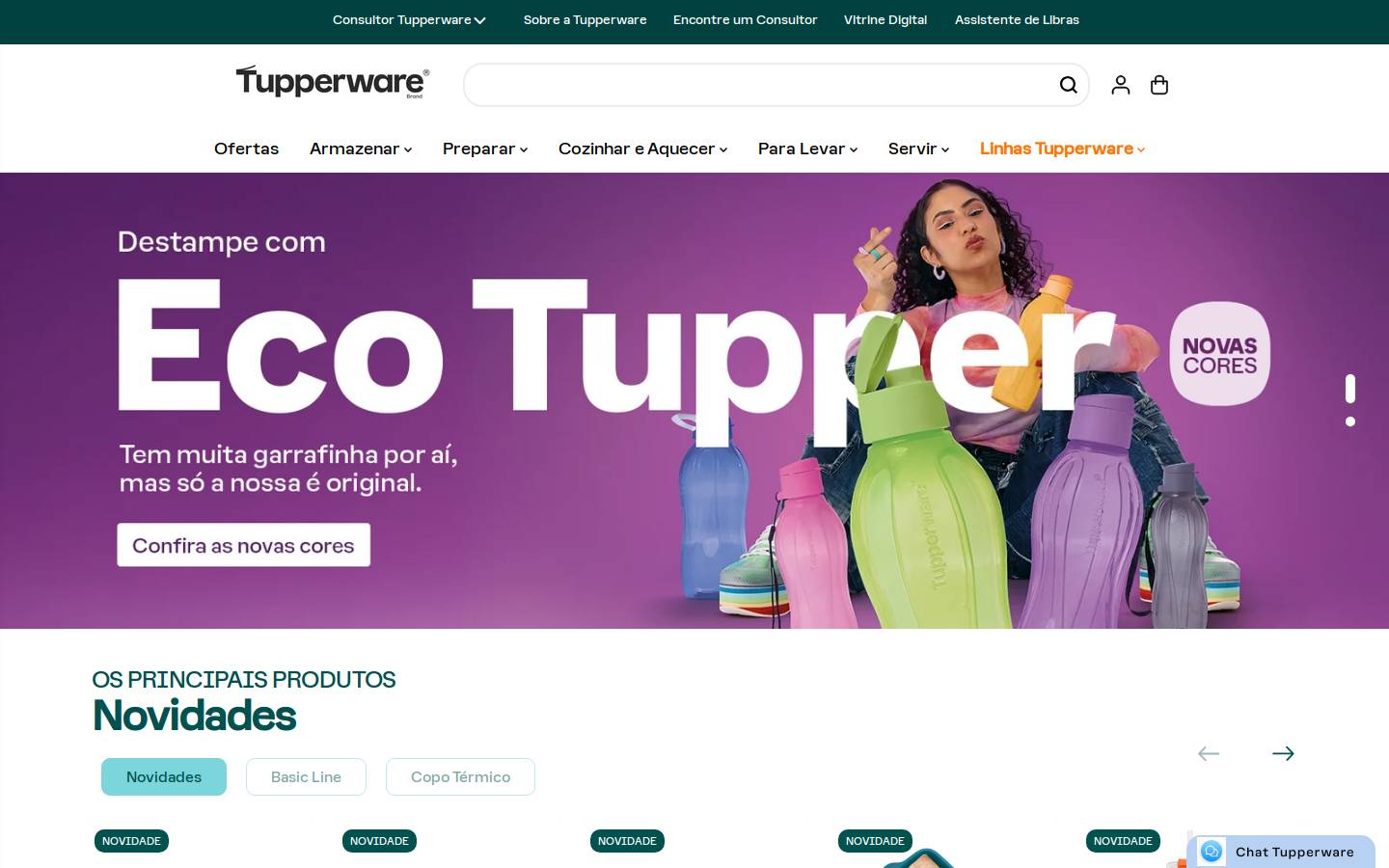 Tupperware Brands homepage screenshot