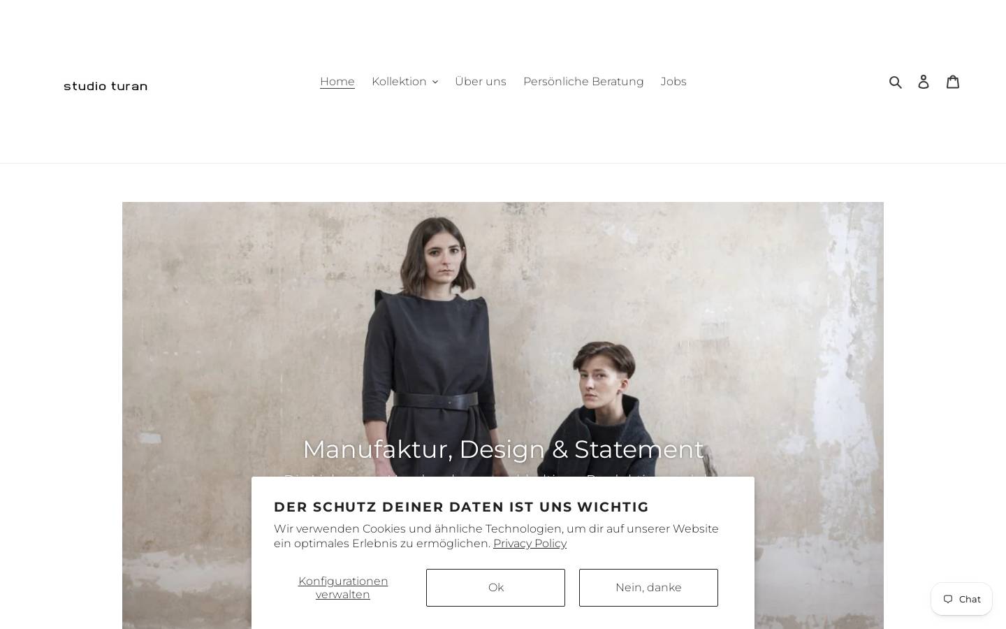 turan-manufaktur.de homepage screenshot