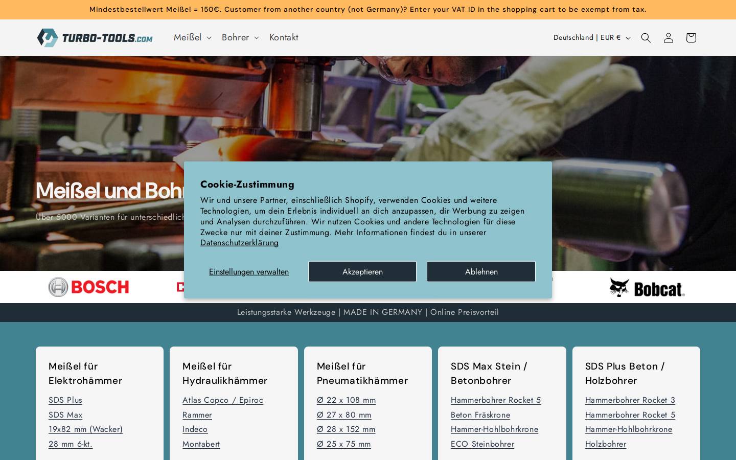 turbo-tools.com homepage screenshot