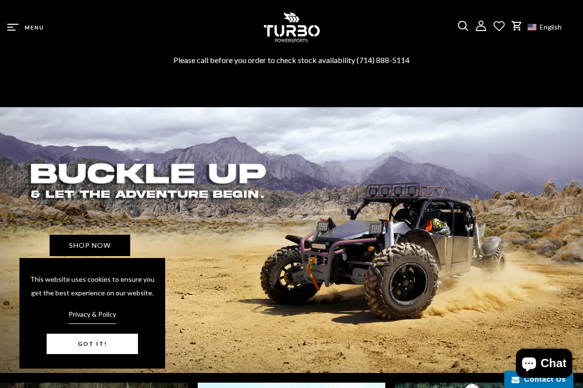 TurboPowersports.com homepage screenshot
