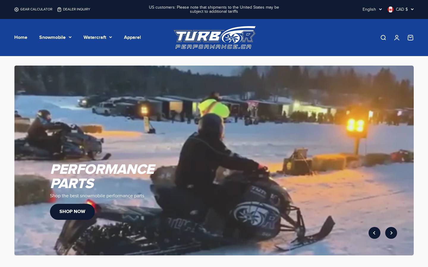 turborperformance.ca homepage screenshot