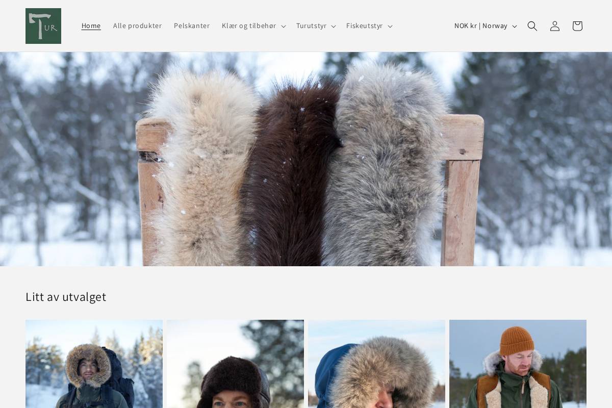 turbutikk.no homepage screenshot