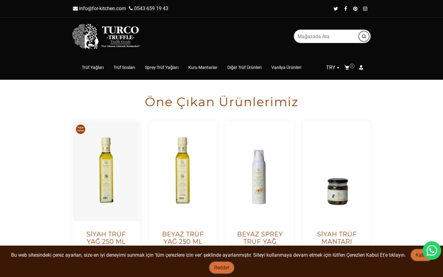 turcotruffle.com homepage screenshot