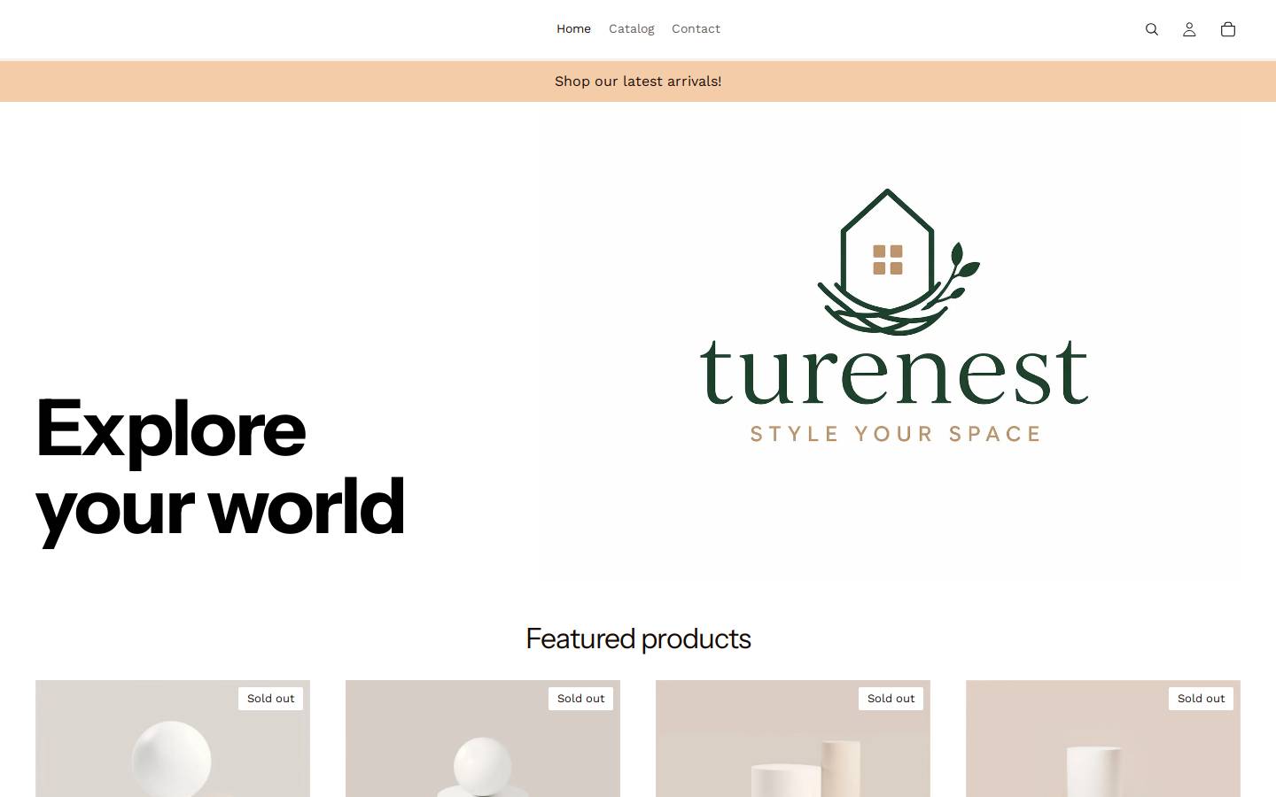 turenest.in homepage screenshot