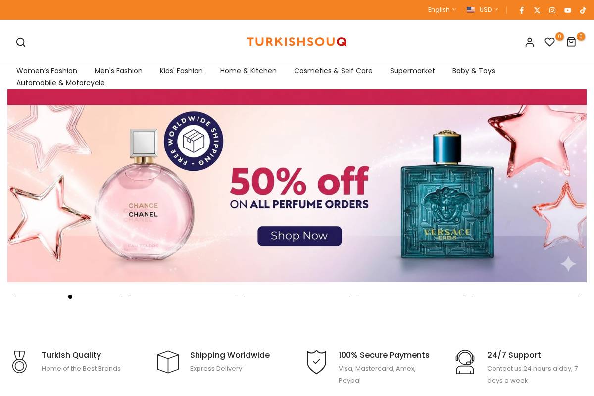Turkishsouq homepage screenshot