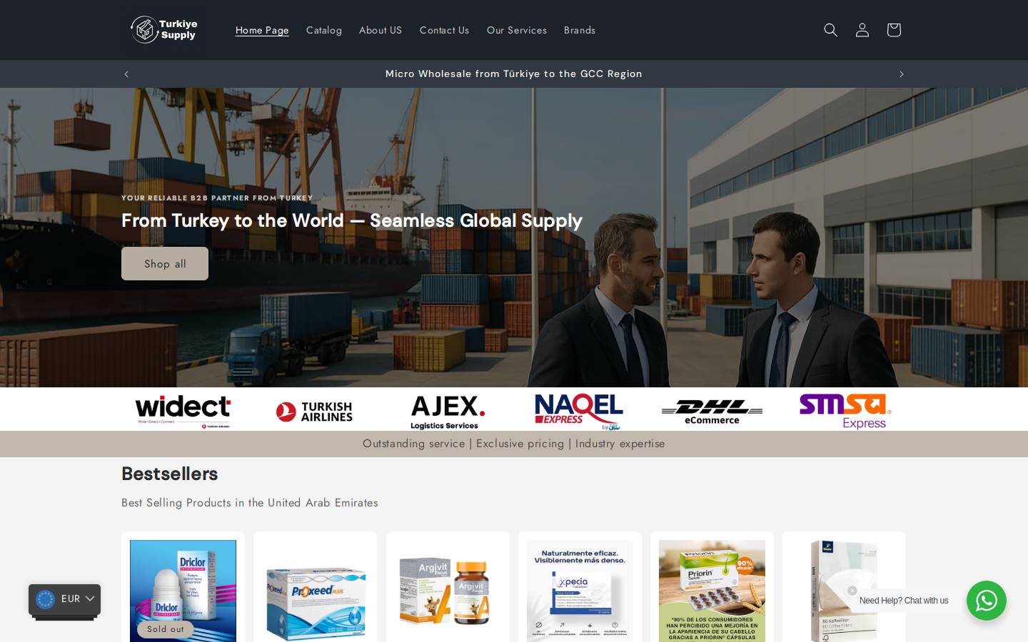 turkiyesupply.com homepage screenshot