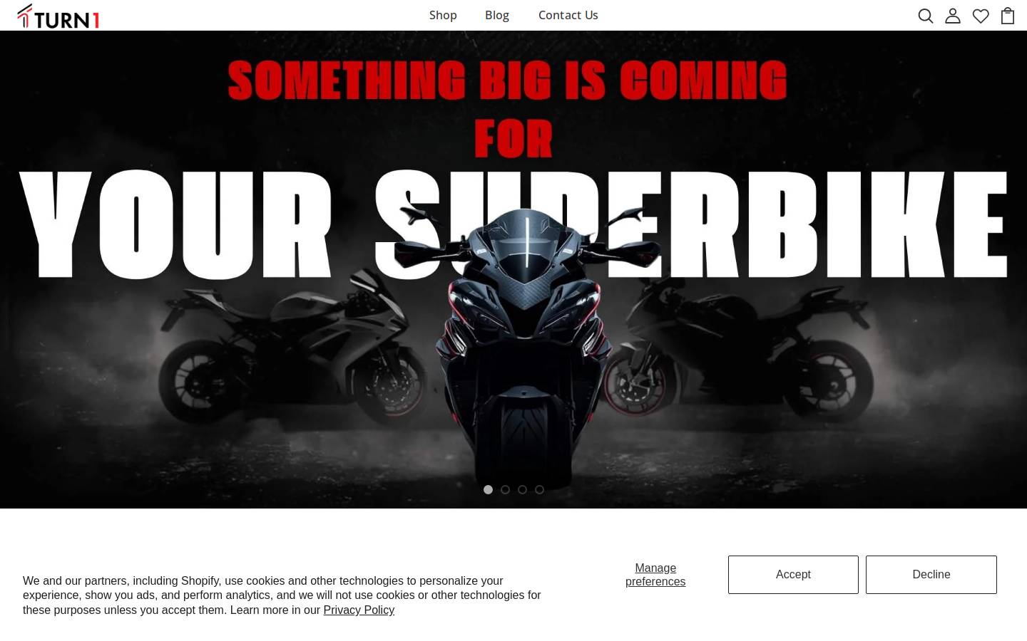 turn1.co homepage screenshot