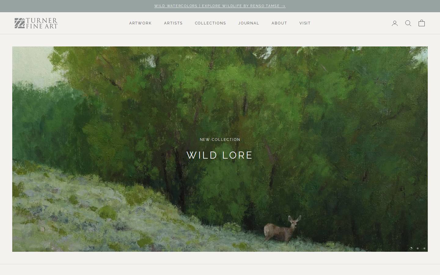 turnerfineart.com homepage screenshot