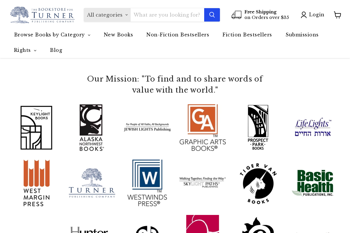 Turner Publishing homepage screenshot