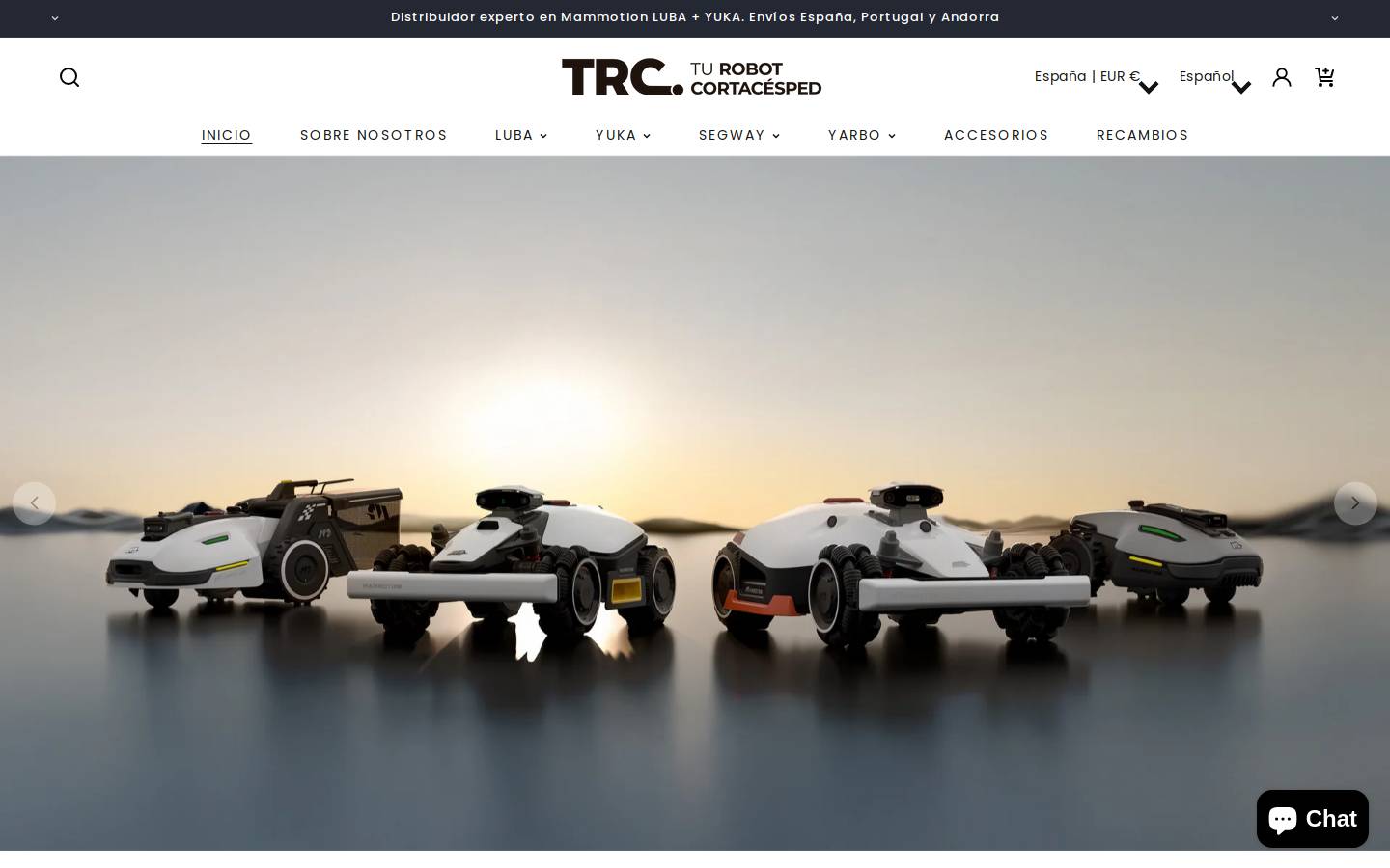 turobotcortacesped.com homepage screenshot