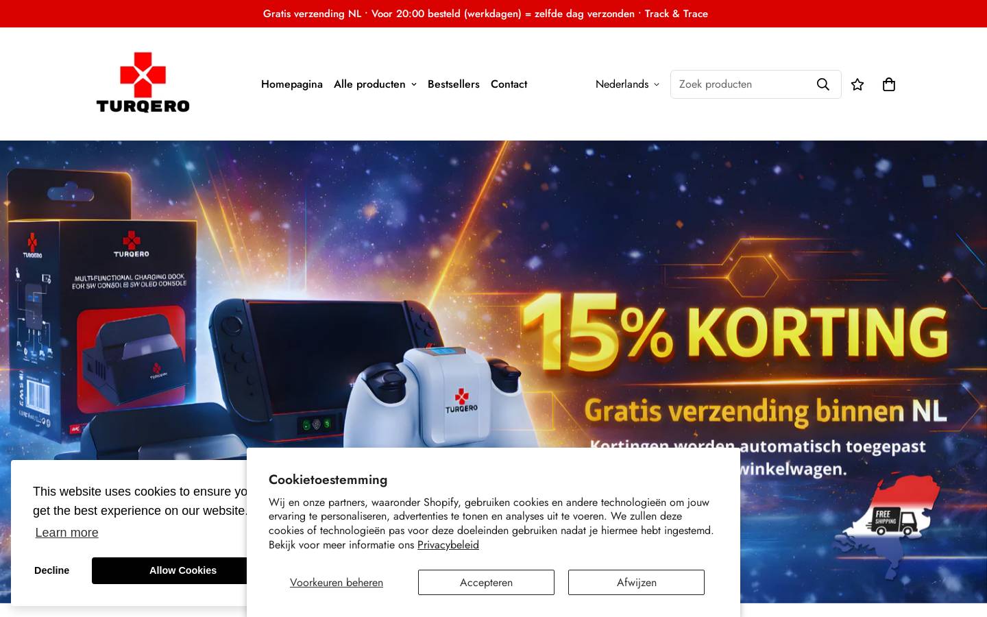 turqero.nl homepage screenshot
