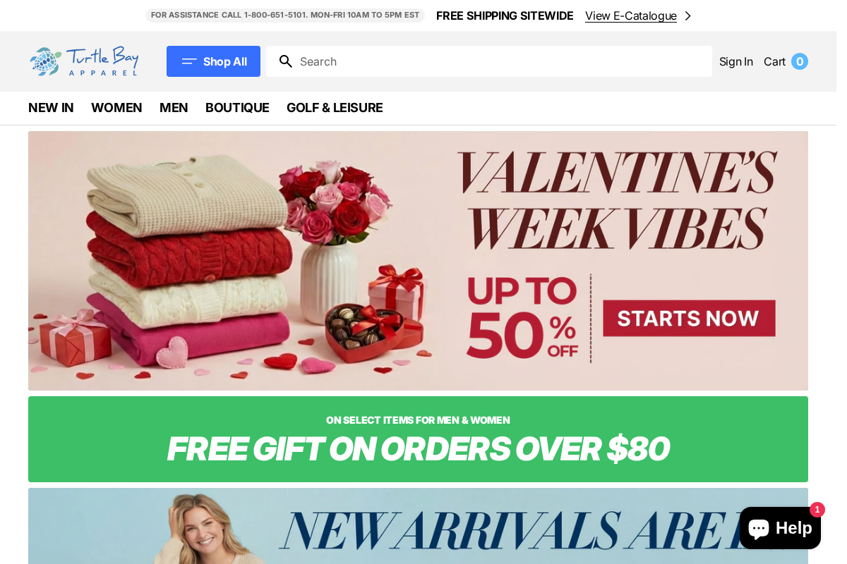 TURTLE BAY APPAREL homepage screenshot