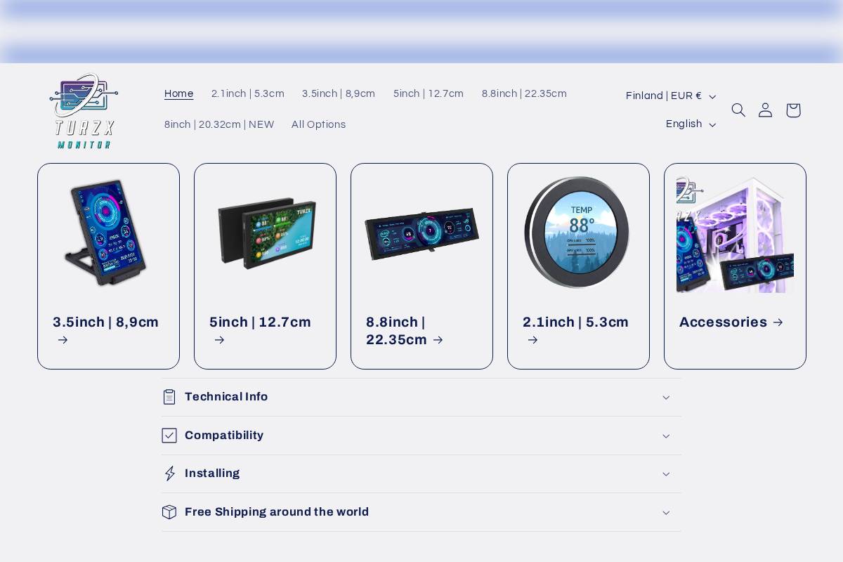 turzxmonitor.com homepage screenshot