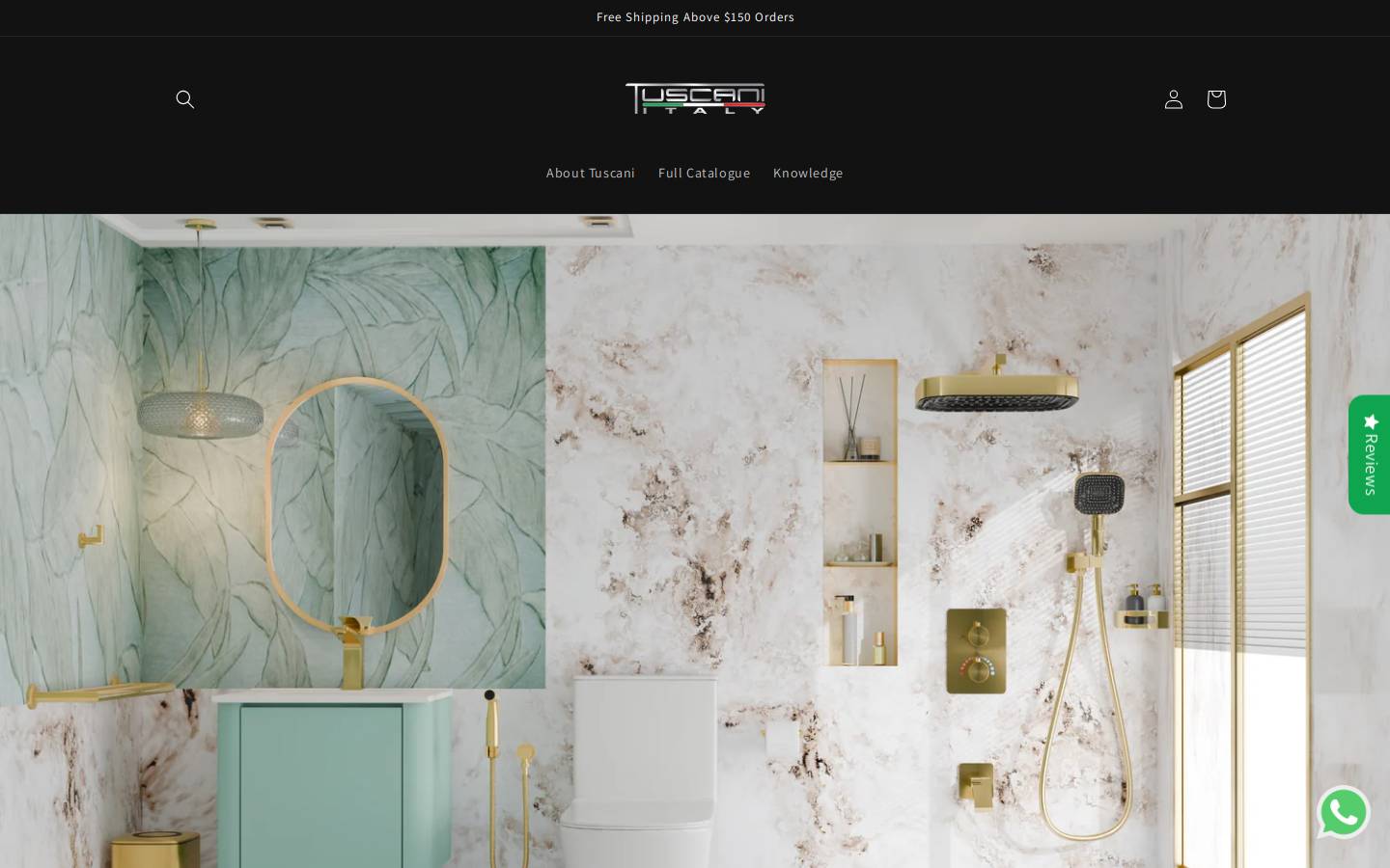 tuscanitapware.com homepage screenshot