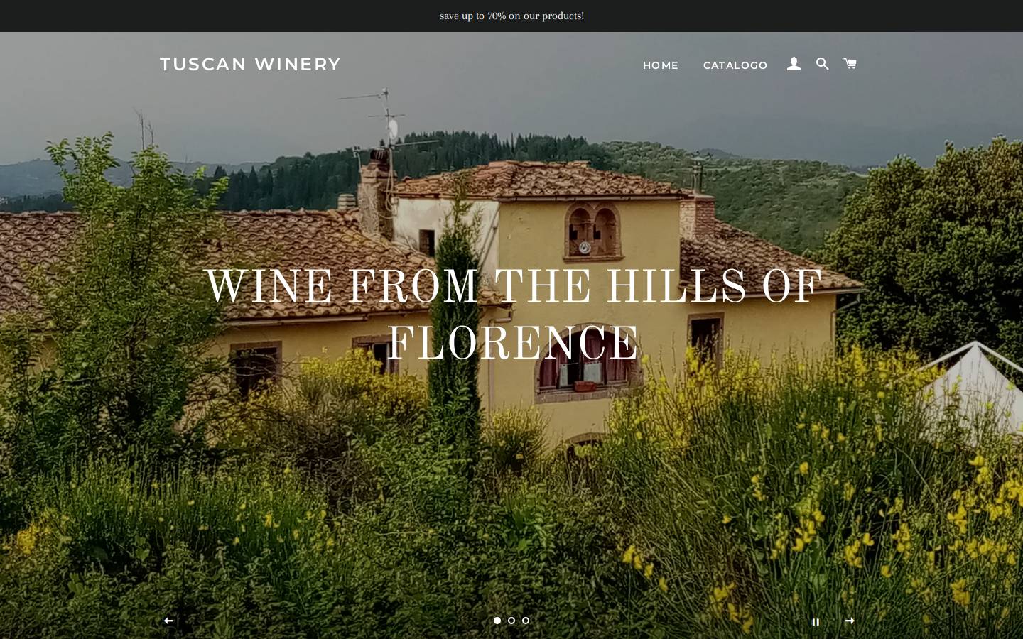 tuscanwinemakers.com homepage screenshot