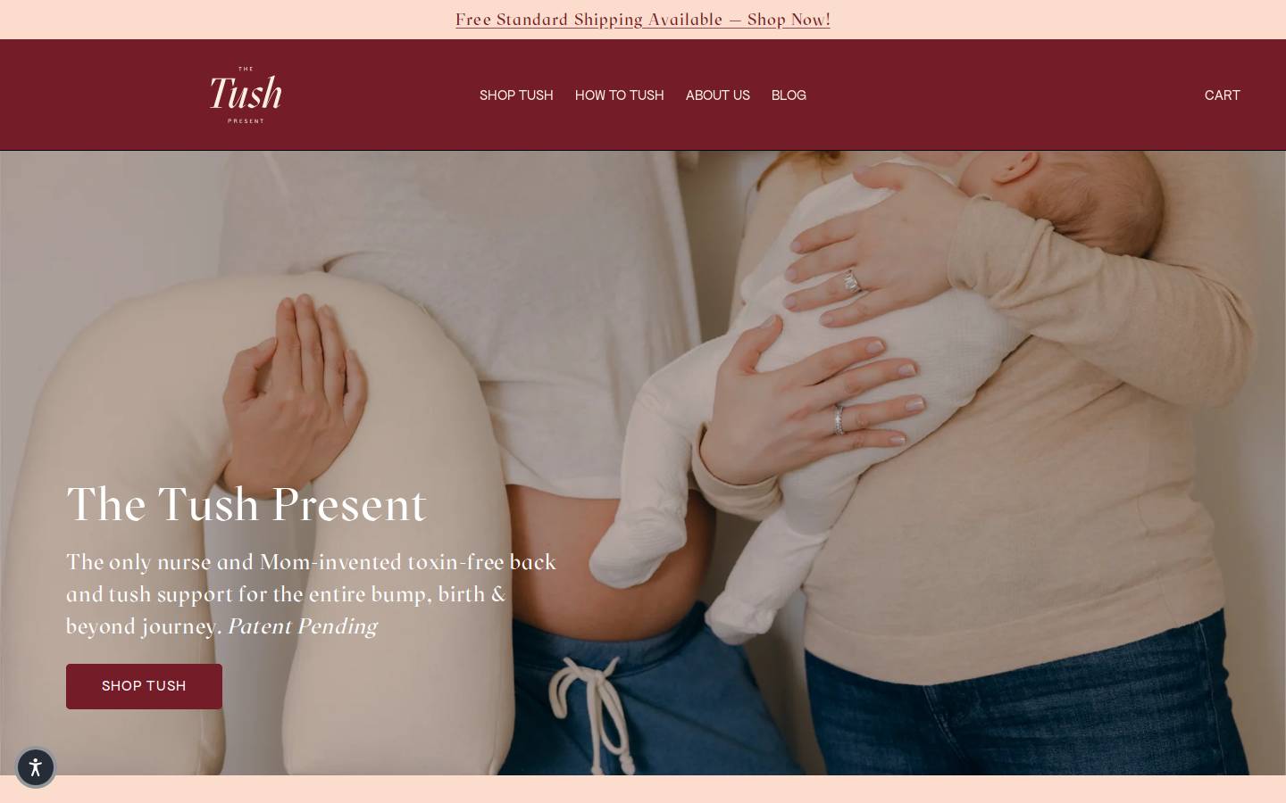 tushpillow.com homepage screenshot