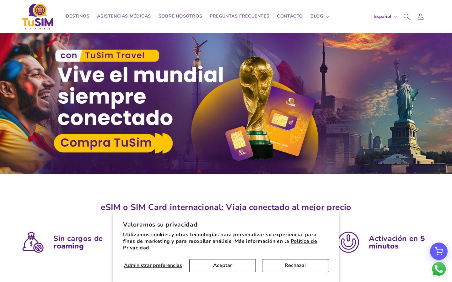 tusimtravel.com homepage screenshot