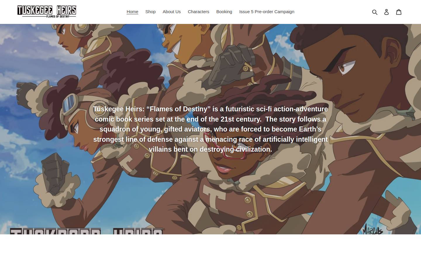 tuskegeeheirs.com homepage screenshot