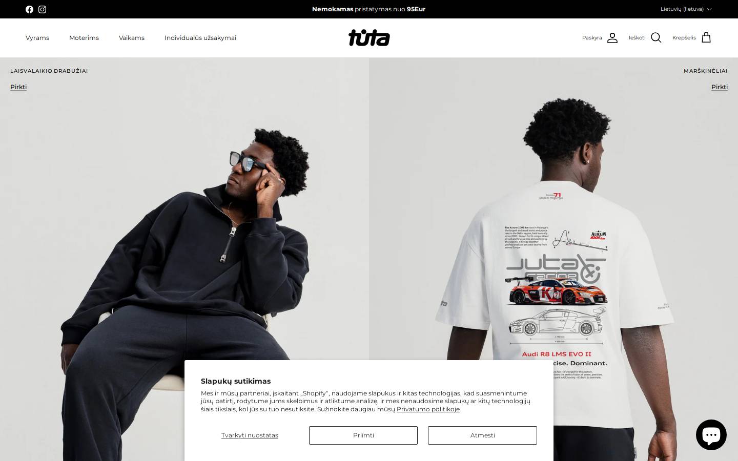 Tuta homepage screenshot