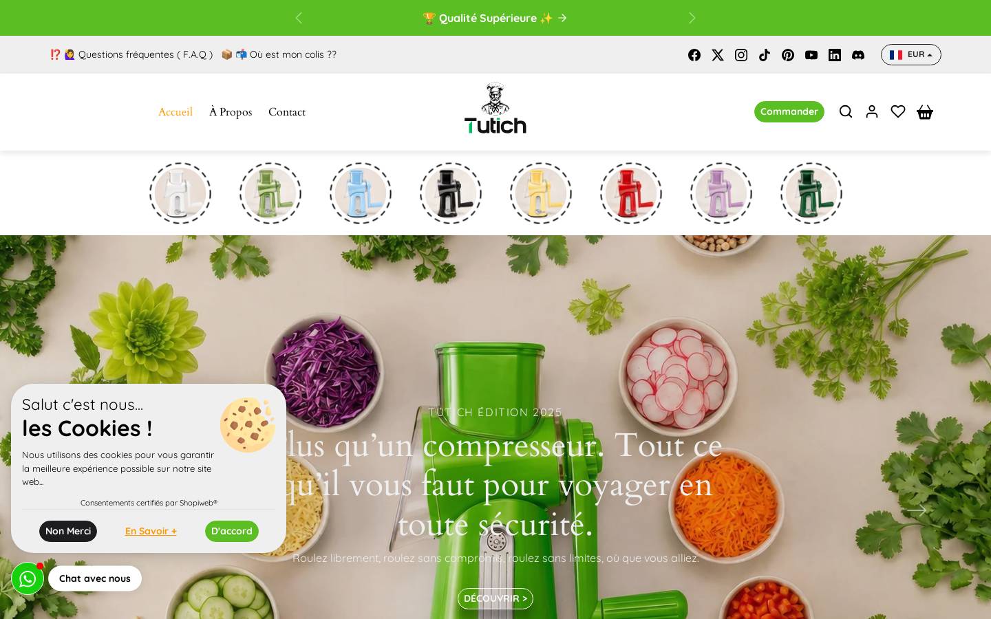 tutich.com homepage screenshot