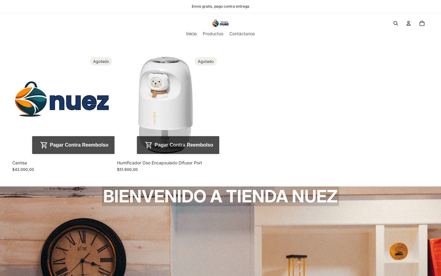 tutiendanuez.com homepage screenshot
