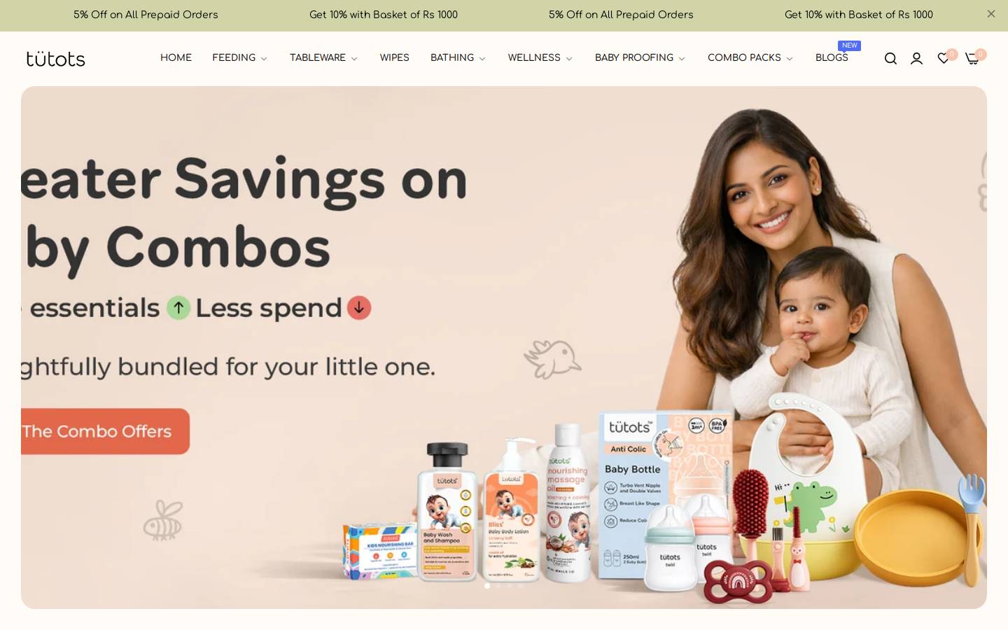 tutots.com homepage screenshot