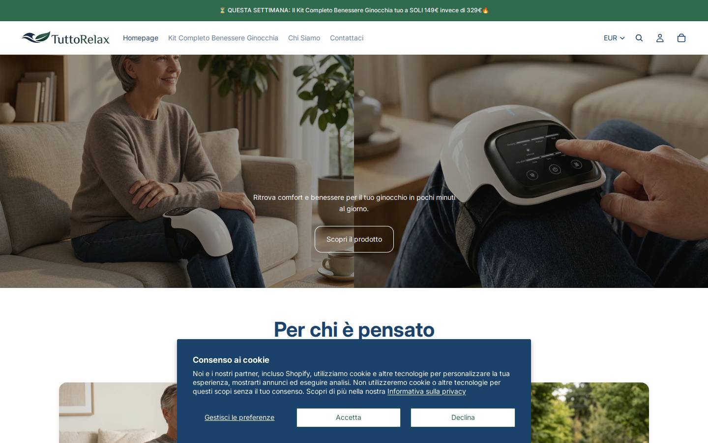 tuttorelax.com homepage screenshot