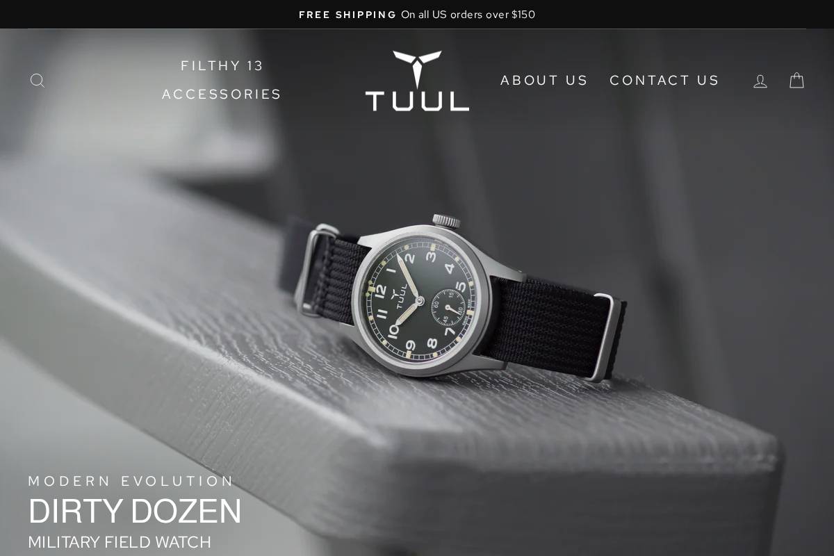 tuulwatches.com homepage screenshot