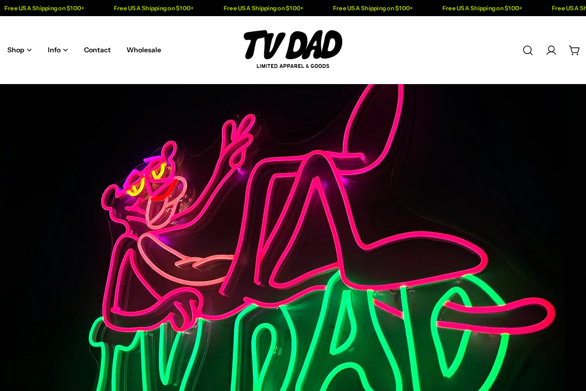TV DAD homepage screenshot