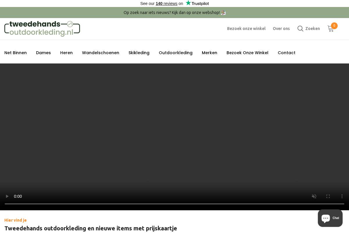 tweedehands-outdoorkleding.nl homepage screenshot