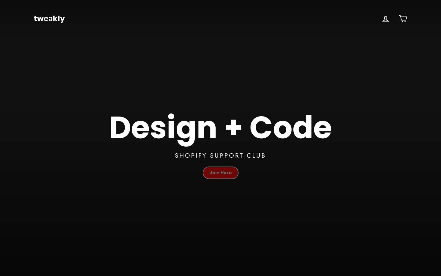 tweekly.dev homepage screenshot