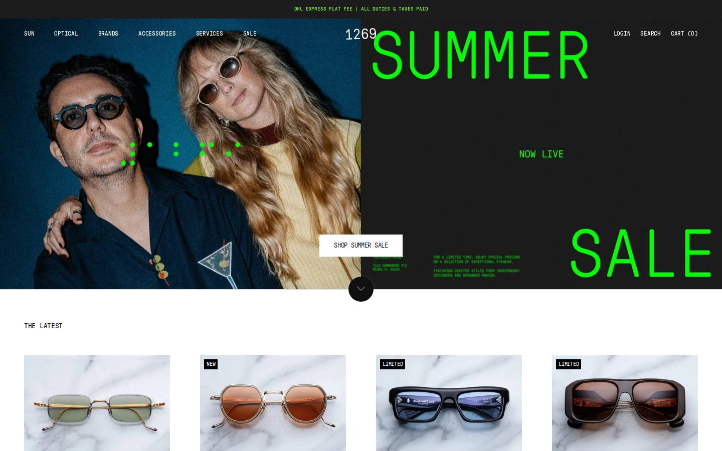 twelvesixtynine.com homepage screenshot