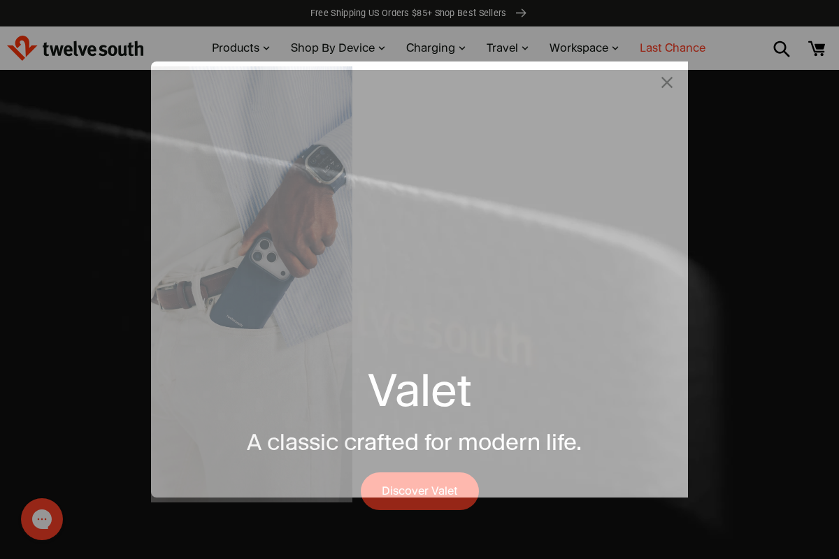 Twelve South homepage screenshot