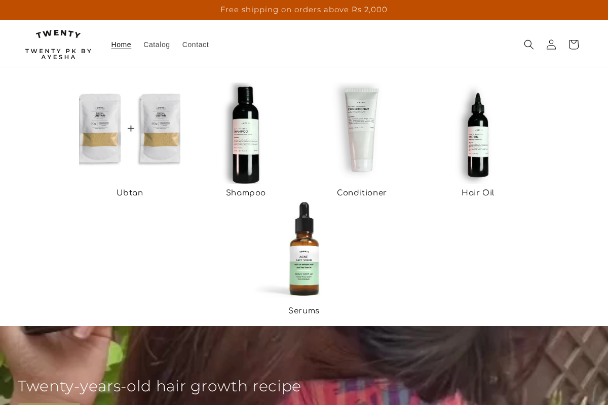 Twenty PK homepage screenshot