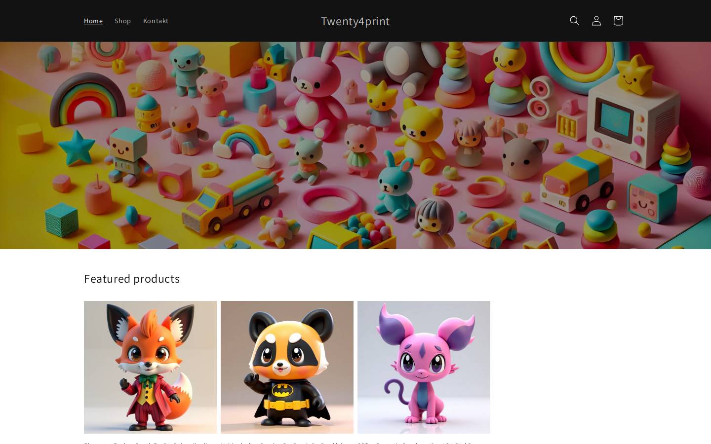 twenty4print.de homepage screenshot