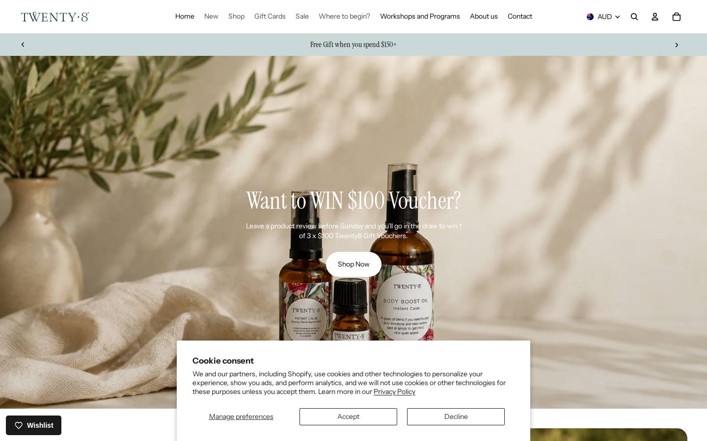 twenty8.com homepage screenshot