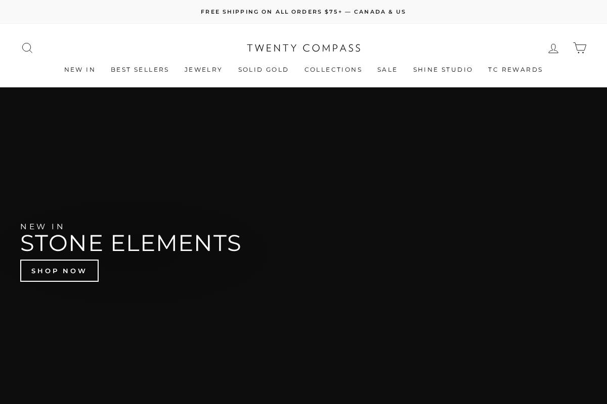 Twenty Compass homepage screenshot