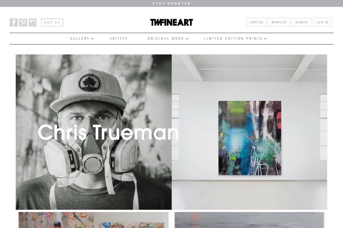 TWFINEART homepage screenshot