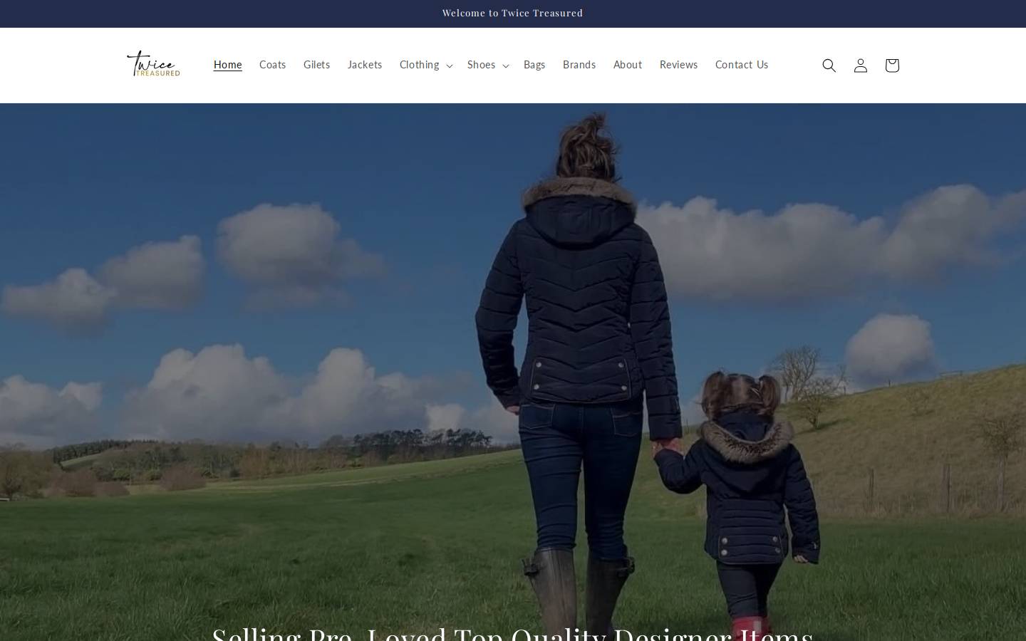 twicetreasured.co.uk homepage screenshot