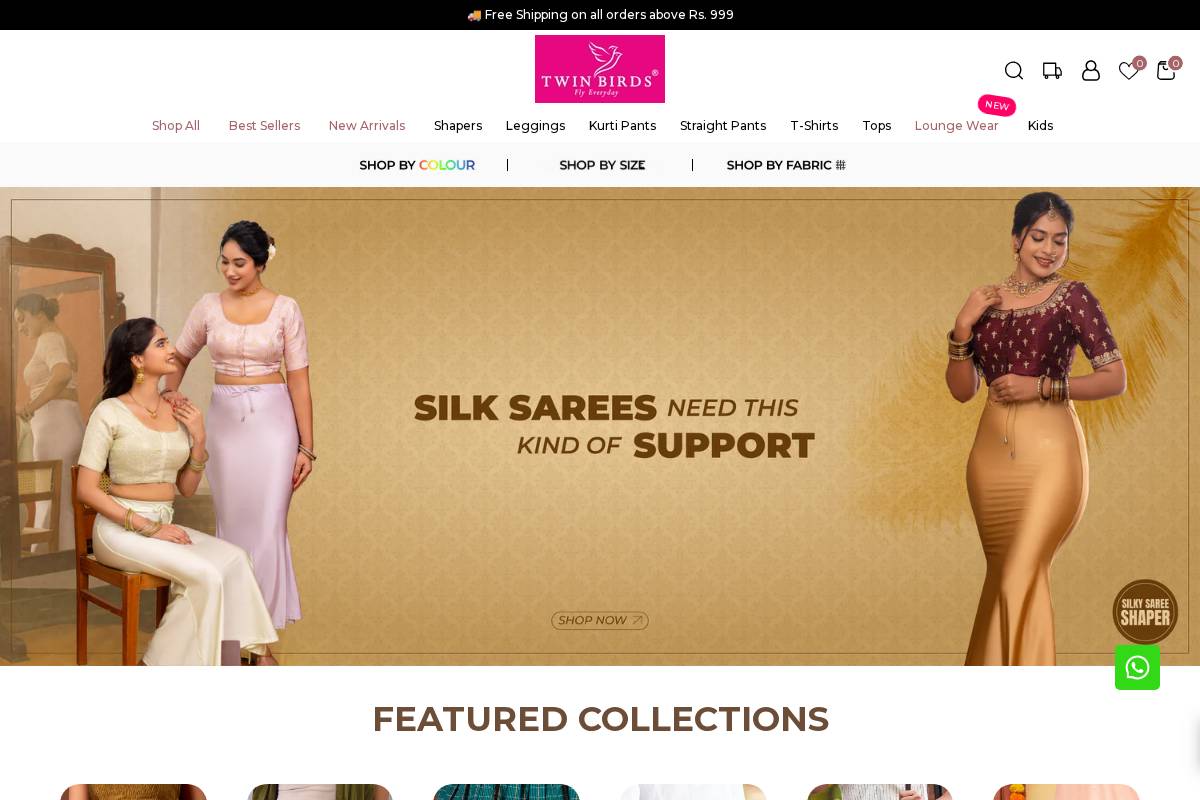 twinbirds.co.in homepage screenshot