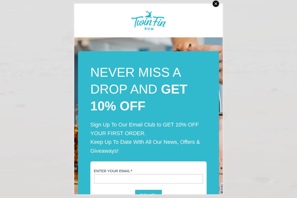 twinfinrum.com homepage screenshot