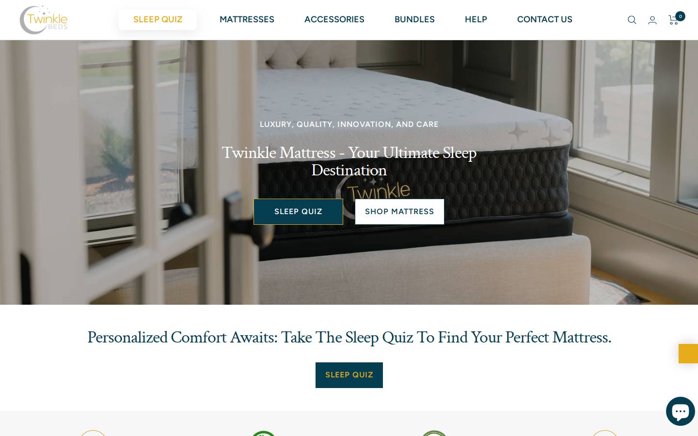 twinklebeds.com homepage screenshot