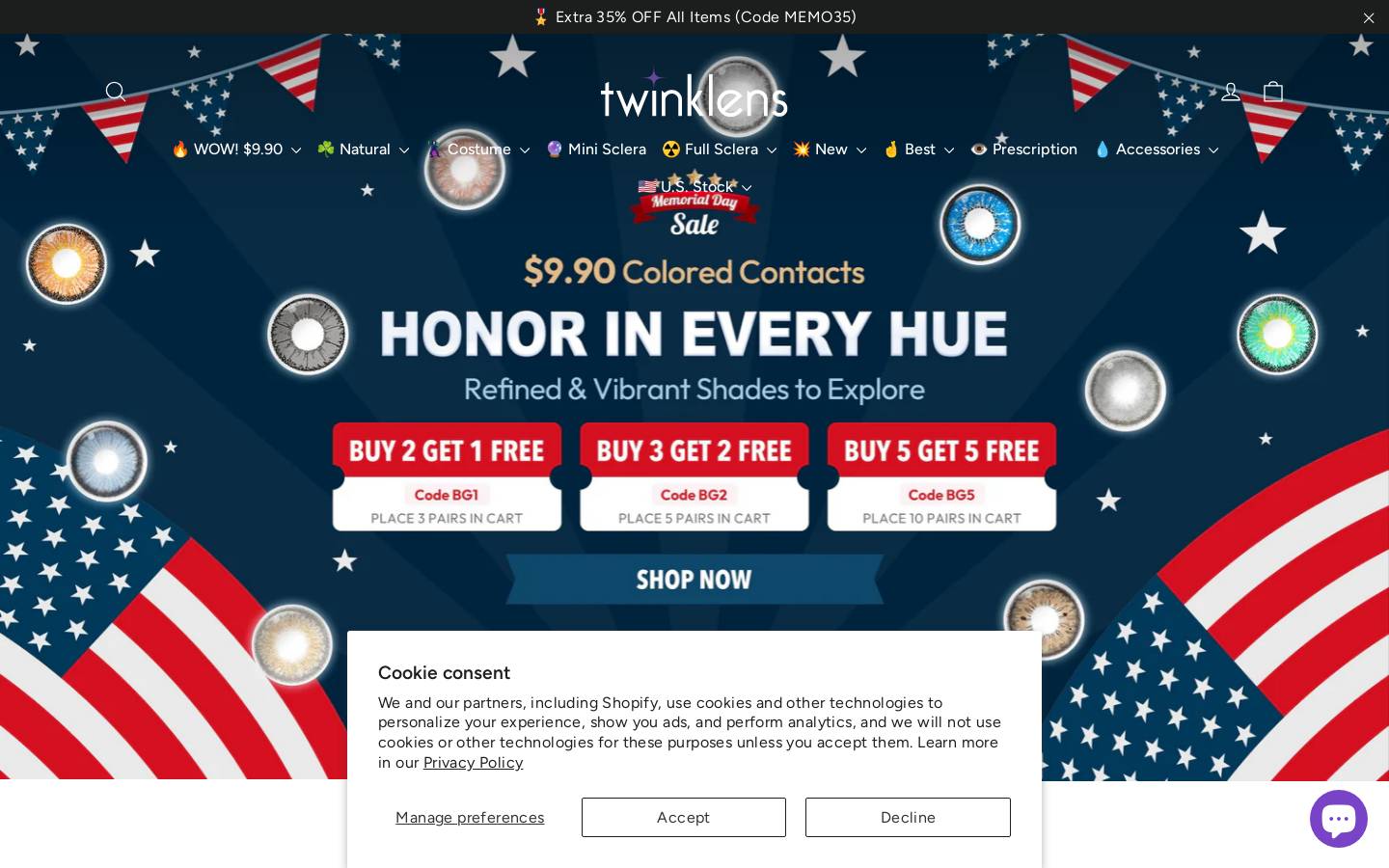 twinklens homepage screenshot