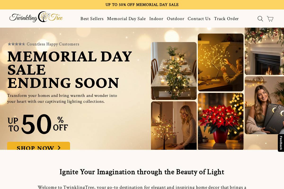 TwinklingTree homepage screenshot