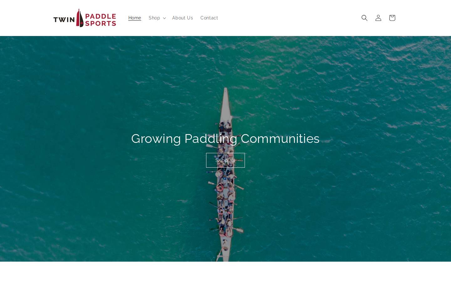 twinpaddlesports.com homepage screenshot