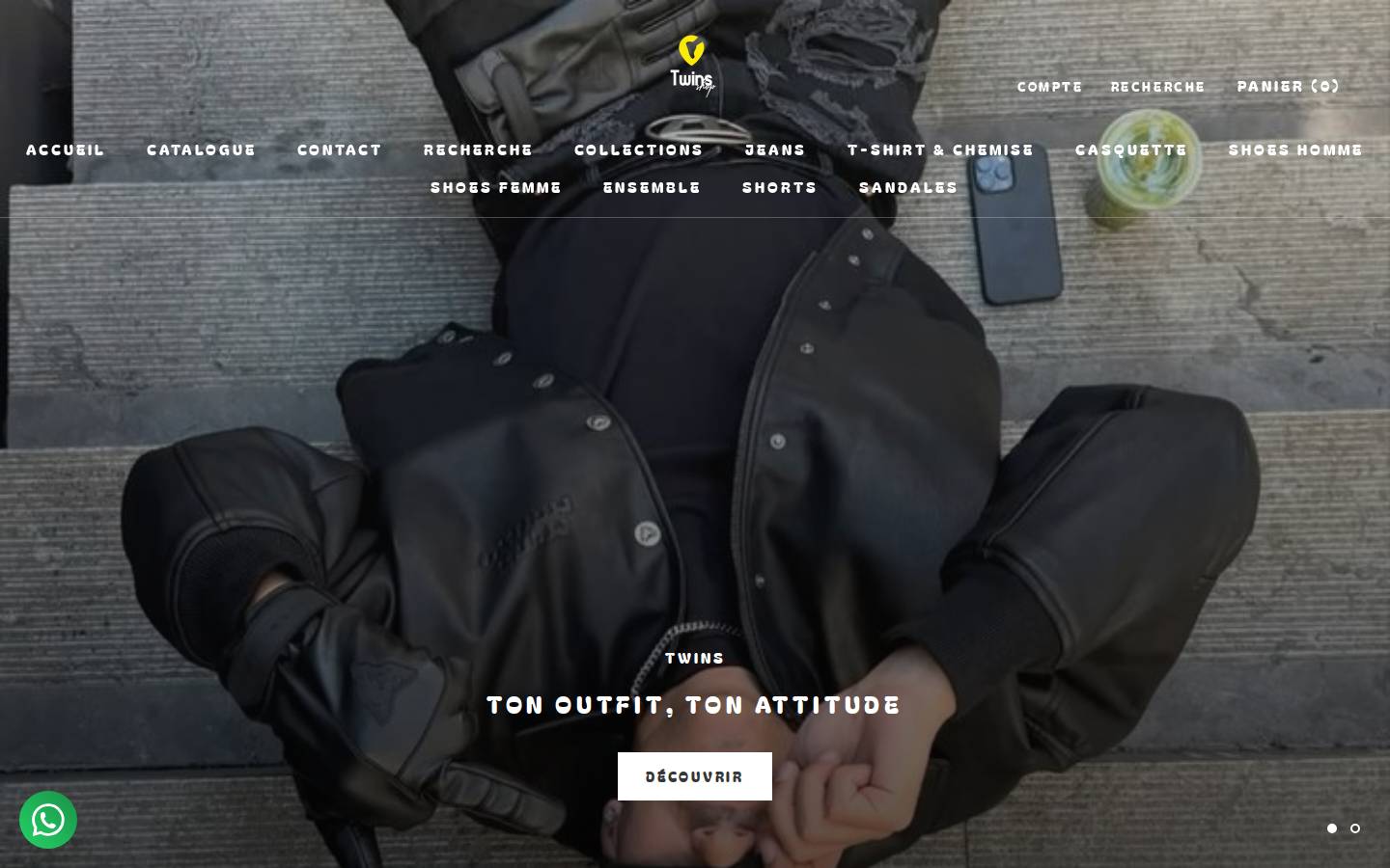 twinsshop.store homepage screenshot