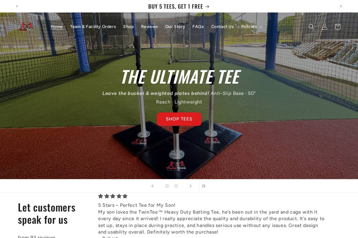 twintee.store homepage screenshot