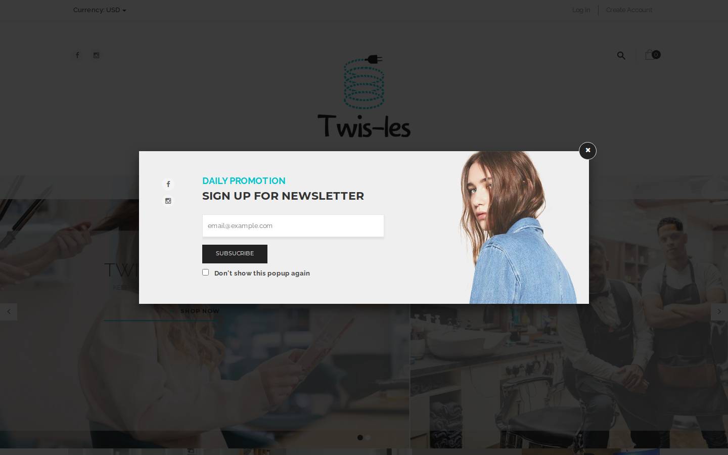 twisles.com homepage screenshot
