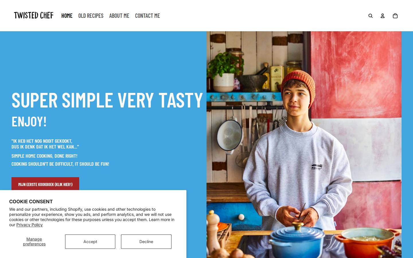 twisted-chef.com homepage screenshot